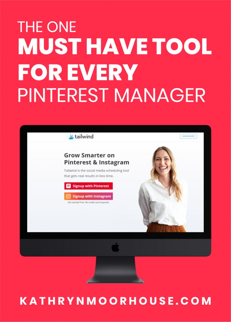 The one tool every Pinterest Manager needs is Tailwind. As a Pinterest VA or Pinterest Manager you need a scheduling tool like Tailwind.